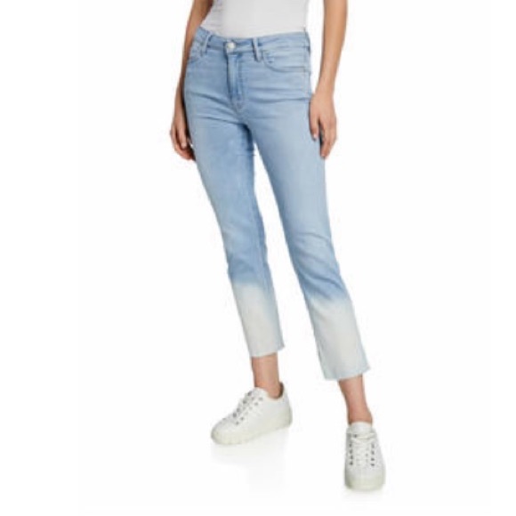 Sanctuary Denim Dip Dye Modern Straight Crop Jeans